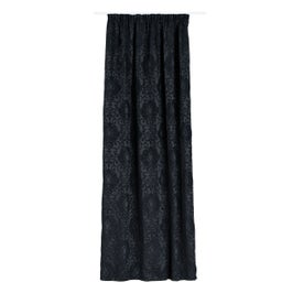 Draperie Mendola Fabrics, model Richard, Quadra, chenille, negru, opac, 300 cm