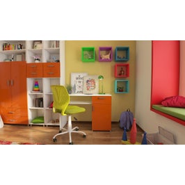 Scaun birou copii Carnation, rotativ, mesh, verde