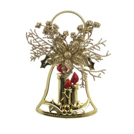 Decoratiune Craciun, tip clopotel, auriu, 27 x 14 cm, SYLD17-001