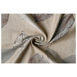 Draperie Mendola Fabrics, model Delancy, Saronga, jacquard, maro-auriu, semiopac, 300 cm
