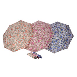 Umbrela ploaie Magic fiber, pliabila, imprimeu floral, D 98 cm