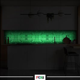 Panou decorativ bucatarie Splashback, compozit, luminescent, SPB 068, marmura, 2000 x 600 x 3 mm