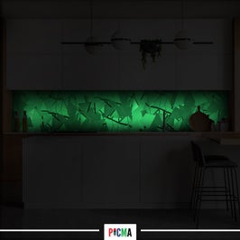 Panou decorativ bucatarie Splashback, compozit, luminescent, SPB 080, luxury, 2000 x 750 x 3 mm