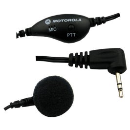 Casca cu microfon Motorola NTN8870DR pentru TLKR T60 / T80 / T80EX / T81 / T92 / T82 / T82 Extreme, 1 pin de 2.5 mm, buton PTT, lungime cablu 130 cm, control volum, neagra