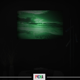 Tablou canvas luminos Apus, Picma, dualview, panza + sasiu lemn, 40 x 60 cm