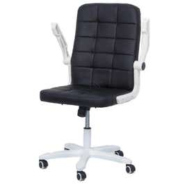 Scaun birou ergonomic OFF 332, rotativ, imitatie piele, negru, 1C