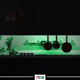 Panou decorativ bucatarie Splashback, compozit, luminescent, SPB 208, insula, 4000 x 750 x 3 mm