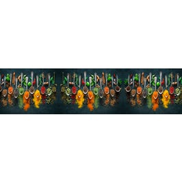 Panou decorativ bucatarie Splashback, compozit, luminescent, SPB 225, condimente, 2000 x 750 x 3 mm
