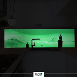 Panou decorativ bucatarie Splashback, compozit, luminescent, SPB 234, desert, 4000 x 750 x 3 mm