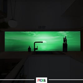 Panou decorativ bucatarie Splashback, compozit, luminescent, SPB 235, mare, 2000 x 600 x 3 mm