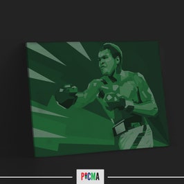 Tablou canvas luminos Boxer abstract, Picma, dualview, panza + sasiu lemn, 60 x 90 cm