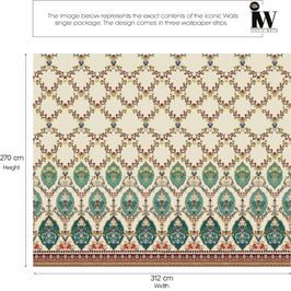 Fototapet vlies, Iconic Walls Omani Flowers ICWLP00103, 312 x 270 cm