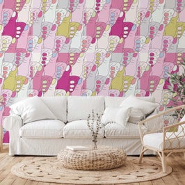 Fototapet vlies, Iconic Walls Everything is Ok in Pink ICWLP00236, 312 x 270 cm