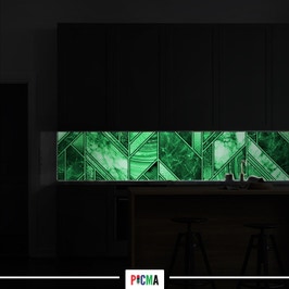 Panou decorativ bucatarie Splashback, compozit, luminescent, SPB 251, marmura, 2000 x 750 x 3 mm