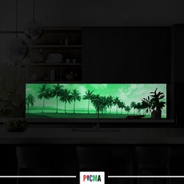 Panou decorativ bucatarie Splashback, compozit, luminescent, SPB 260, peisaj, 2000 x 600 x 3 mm