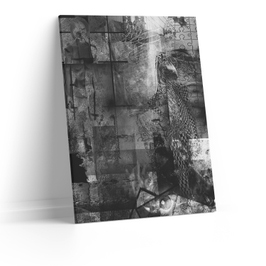 Tablou canvas Zid abstract, CT0294, Picma, standard, panza + sasiu lemn, 80 x 120 cm