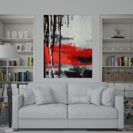 Tablou canvas Pictura abstracta, Picma, standard, panza + sasiu lemn, 60 x 90 cm