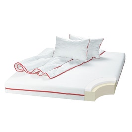 Saltea pat Bedora Confort Relax, 1 persoana, cu spuma poliuretanica + memory, fara arcuri, 80 x 200 cm + pilota + perna
