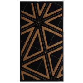 Covor living / dormitor Carpeta Soho 19481-17144 polipropilena frize dreptunghiular negru 60 x 110 cm