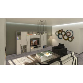 Covor living / dormitor McThree Casin 7081 V14, 160 x 230 cm, polipropilena frize, heat-set, crem - gri, dreptunghiular
