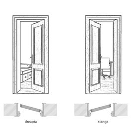 Usa interior celulara Eco Euro Doors R80 Alexandra, stanga, Gol, alb 2, 202 x 76 x 4 cm