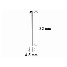Profil terminal scafa PVC alb 2,5 metri 20334