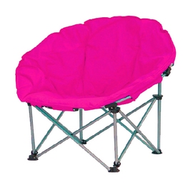 Scaun camping, pliant Luna D10121A, structura metalica, roz, 80 x 80 x 76 cm