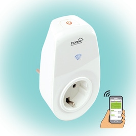 Priza smart / inteligenta Home NVS 1 PRO, Wi-Fi, cu contor, alba