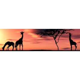 Panou decorativ bucatarie Splashback, compozit, luminescent, SPB 012, girafe, 2600 x 750 x 3 mm