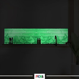 Panou decorativ bucatarie Splashback, compozit, luminescent, SPB 239, pepene rosu, 4000 x 750 x 3 mm