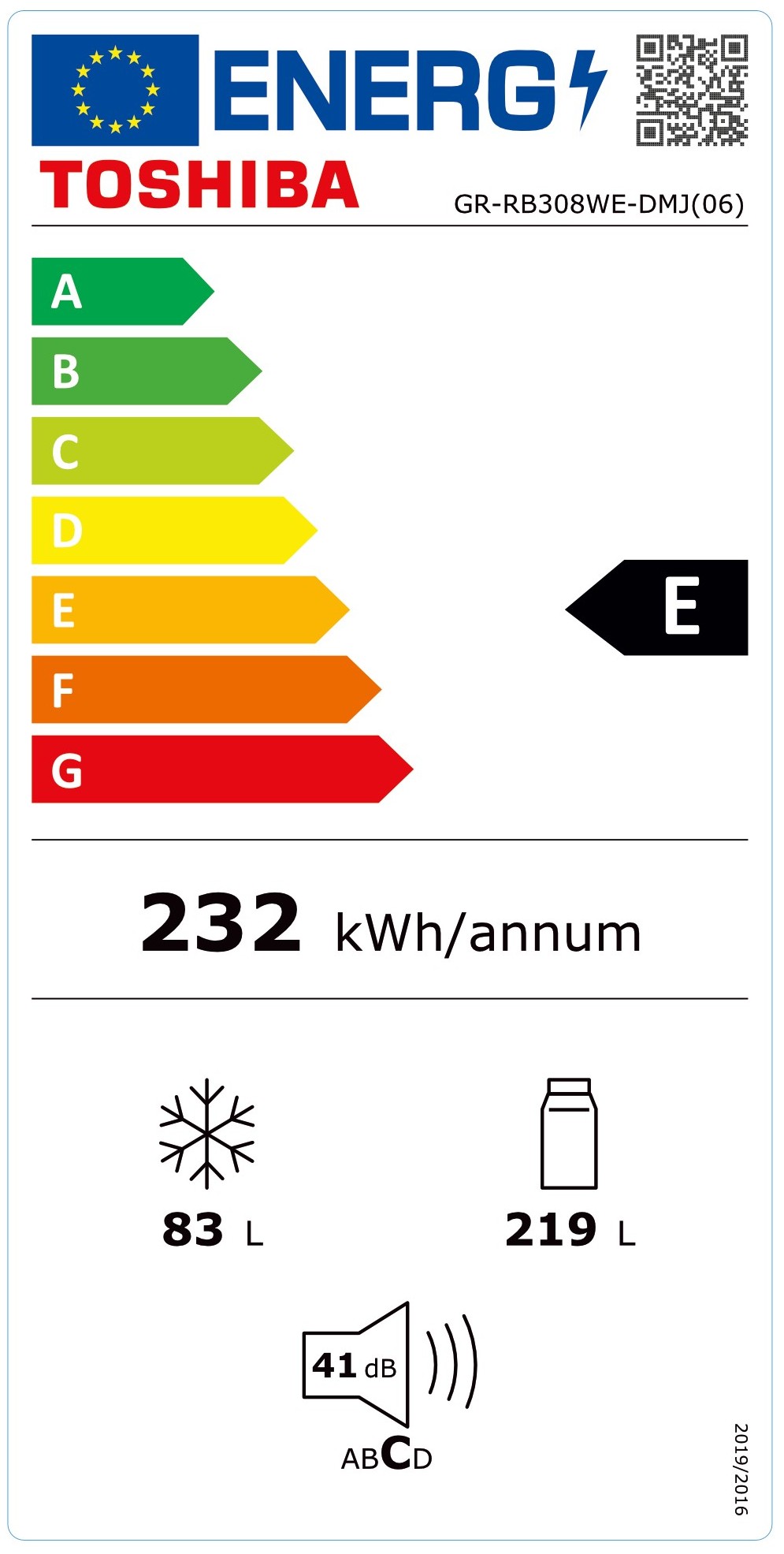 Dedeman - Combina frigorifica Toshiba GR-RB308WE-DMJ, 302 litri, No Frost, clasa E, inaltime 188 cm, tehnologie AlloyCooling, Dual-Temp Control, panou tactil digital, zona de racire unica, argintie - Dedicat planurilor tale
