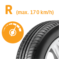 R (max. 170 km/h)