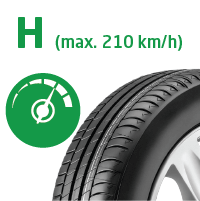 H (max. 210 km/h)